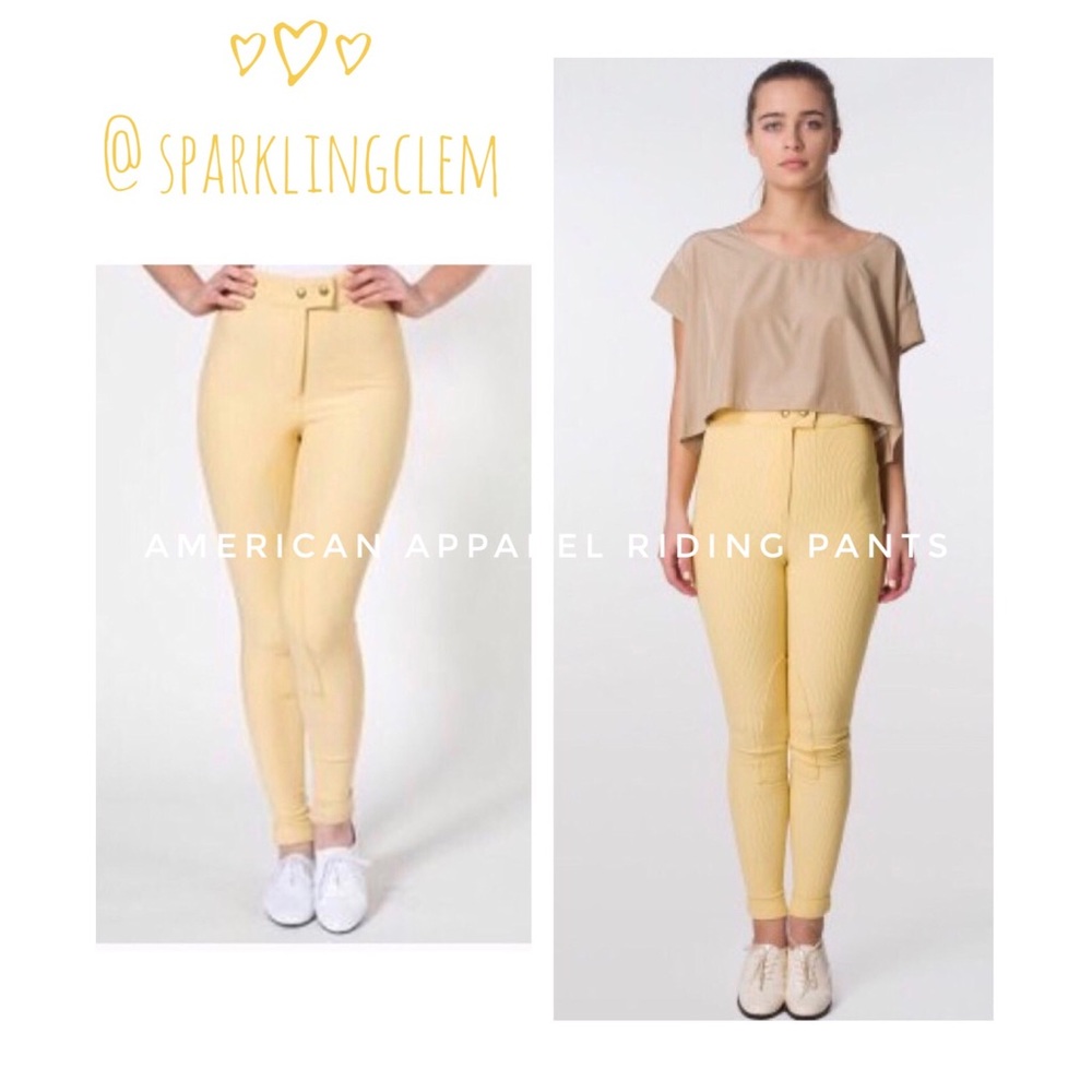 American Apparel Rare Yellow / Corn Riding Pant XS